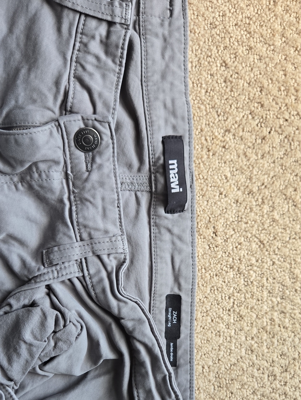 Mavi light gray casual pants